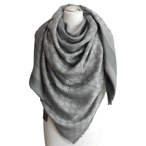 gucci gg scarf grey|gucci scarf price.